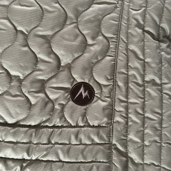 Marmot St. Moritz quilted puffer jacket/coat with faux fur collar - Picture 10 of 12